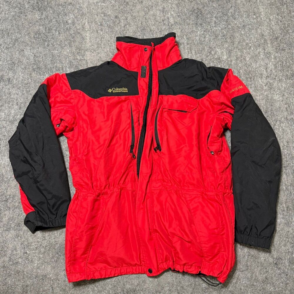Vintage Columbia Titanium Interchange Jacket Mens XL Red 3 in 1 Ski Coat Y2K
